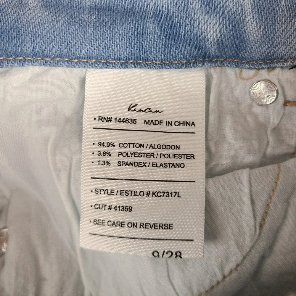 KanCan Jeans Womens 9/28 Blue Danica High Rise Ankle Skinny Distress kc7317l